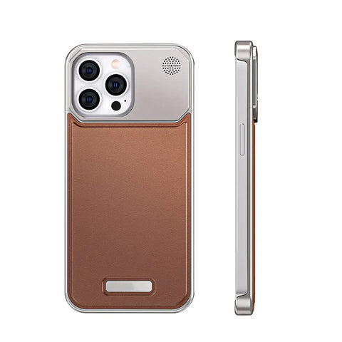 Case iPhone Metal Leather